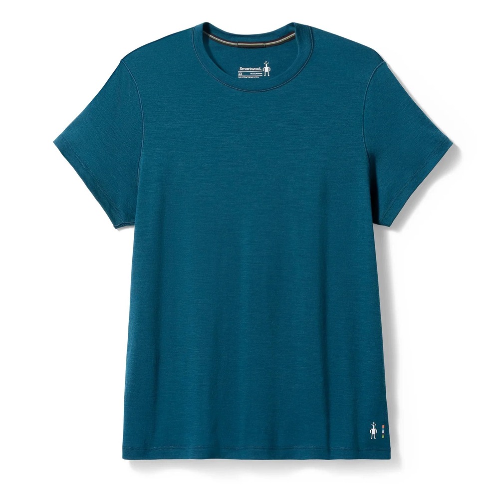 Smartwool Womens 2X Merino Short Sleeve Tee Plus Wool T Shirt Stretch Stitch Top